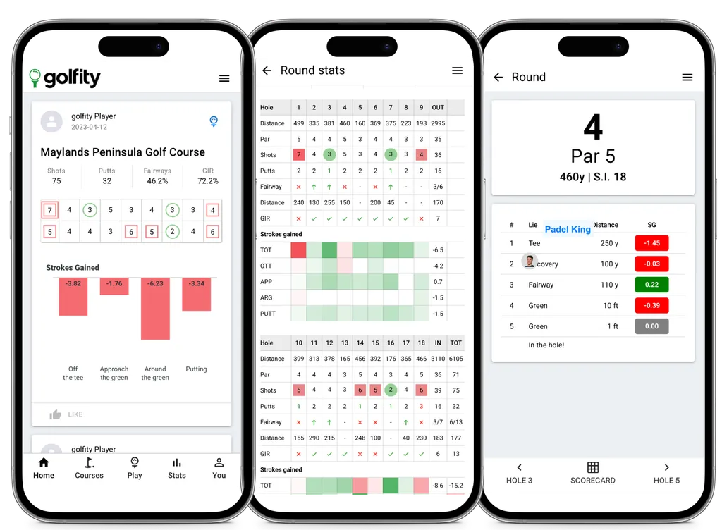 golfity App Screenshot