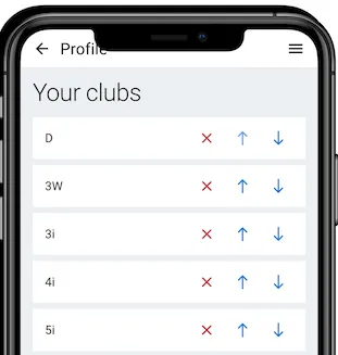 Your golf clubs